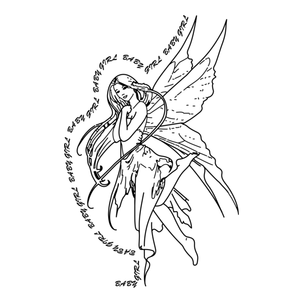 Baby Girl Logo PNG Vector