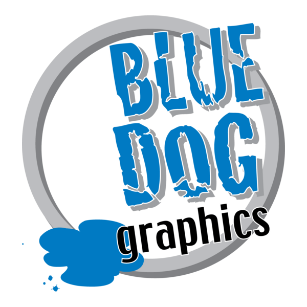 Blue Dog Graphics Logo PNG Vector