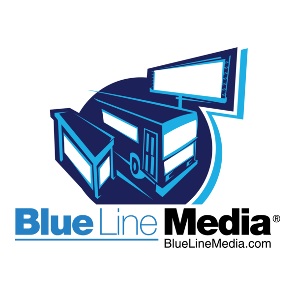 Blue Line Media Logo PNG Vector