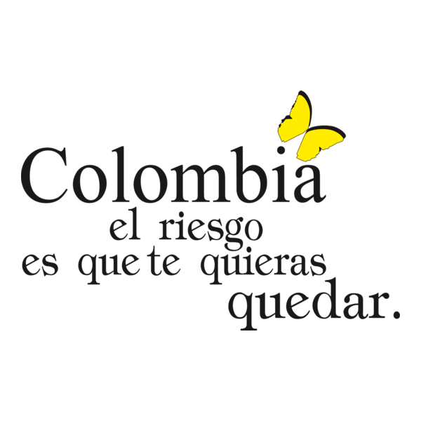 COLOMBIA...EL RIESGO ES QUE TE QUIERAS QUEDAR Logo PNG Vector
