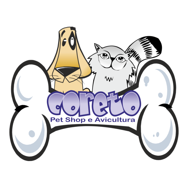 Coreto Pet Shop Logo PNG Vector