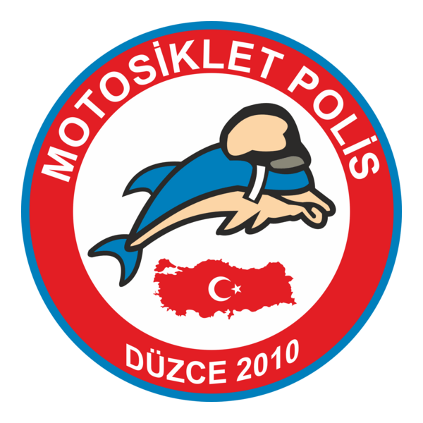 Düzce motosikletli polis Logo PNG Vector