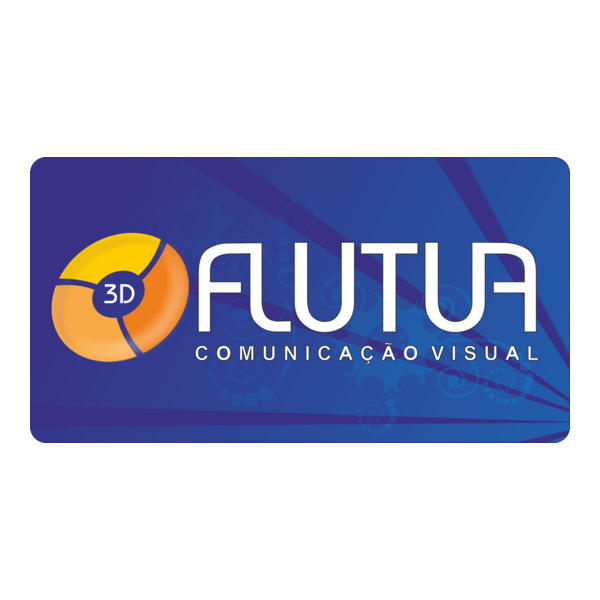Flutua 3D - Comunicação Visual Logo PNG Vector