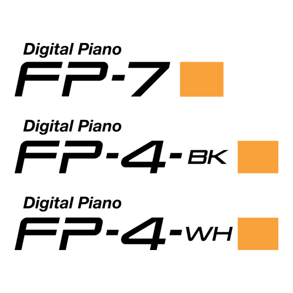 FP-7 FP-4 Digital Piano Logo PNG Vector