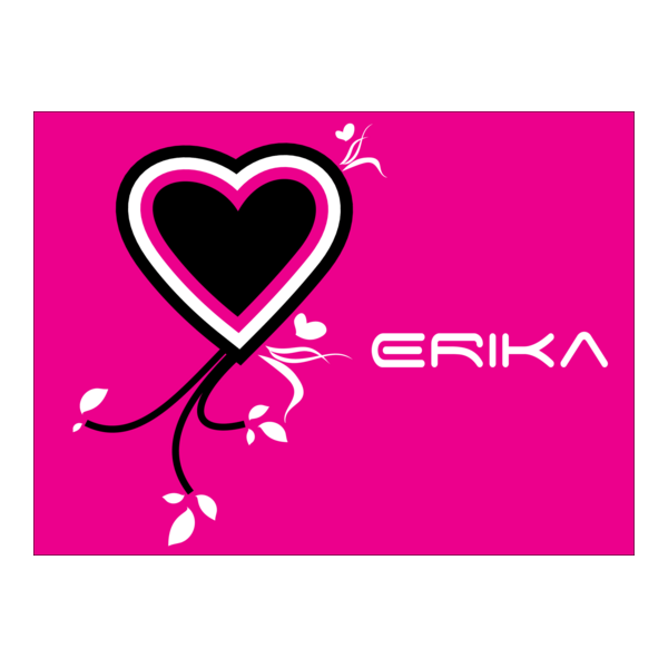 Heart Erika Logo PNG Vector