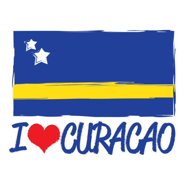 I Love Curacao Logo PNG Vector