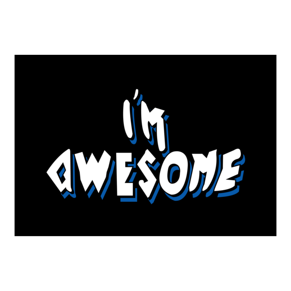 I'm Awesome Logo PNG Vector