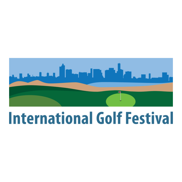 International Golf Festival Logo PNG Vector