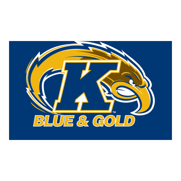 Kent State University Blue & Gold Logo PNG Vector
