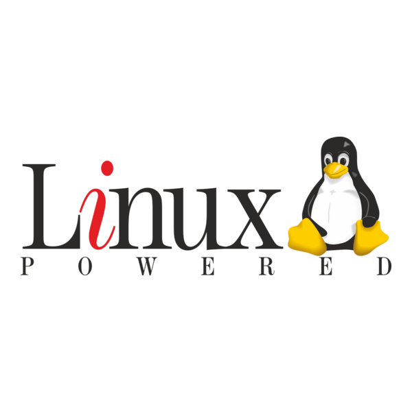 Linux Powered Logo PNG Vector