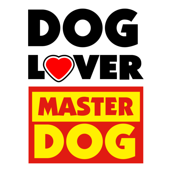 Master Dog + Dog Lover Logo PNG Vector