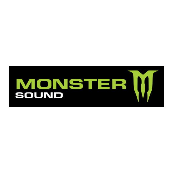 Monster Sound Logo PNG Vector
