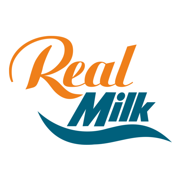 Real Milk Logo PNG Vector