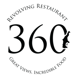 360 Revolving Restaurant Logo PNG Vector