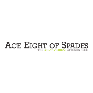 Ace Eight of Spades Logo PNG Vector