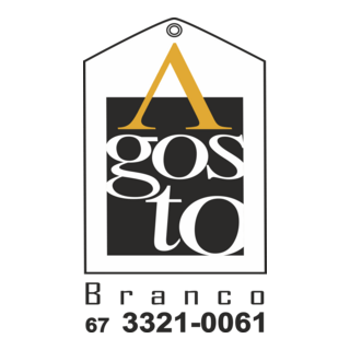 agosto branco Logo PNG Vector