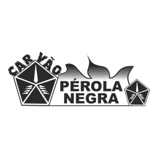 Carvão Pérola Negra Logo PNG Vector