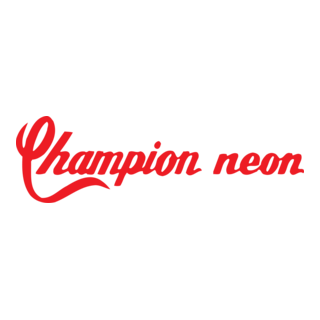 Champion Neon Logo PNG Vector