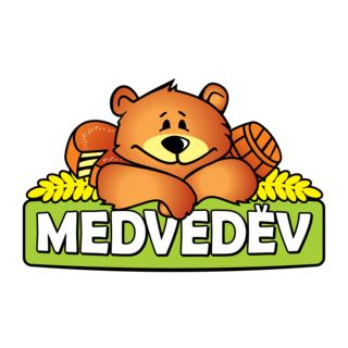 Dorty MEDVEDĚV / MEDVEDEV cakes Logo PNG Vector