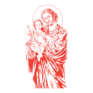 God and Child Logo PNG Vector