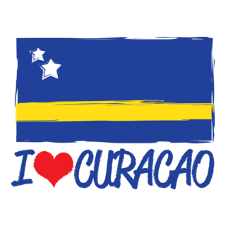 I Love Curacao Logo PNG Vector