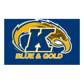 Kent State University Blue & Gold Logo PNG Vector