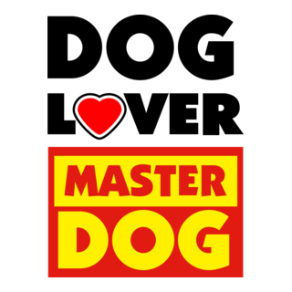 Master Dog + Dog Lover Logo PNG Vector