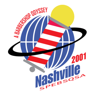 Nashville 2001 - A Barbershop Odyssey Logo PNG Vector