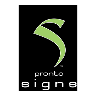 Pronto Signs Logo PNG Vector
