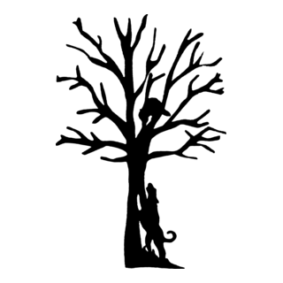 Raccoon Treed Logo PNG Vector