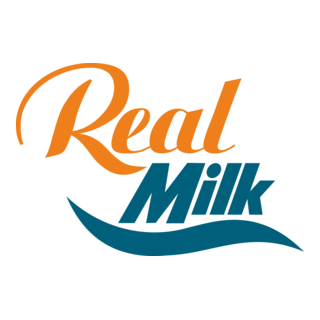 Real Milk Logo PNG Vector