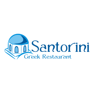 Santorini Restaurant Logo PNG Vector