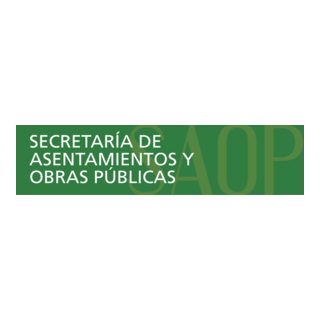 Secretaría de Asentamientos y Obras Públicas Logo PNG Vector