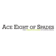 Ace Eight of Spades Logo PNG Vector
