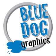 Blue Dog Graphics Logo PNG Vector