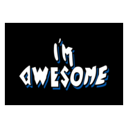 I'm Awesome Logo PNG Vector