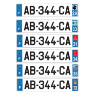 Plaques immatriculation France Logo PNG Vector