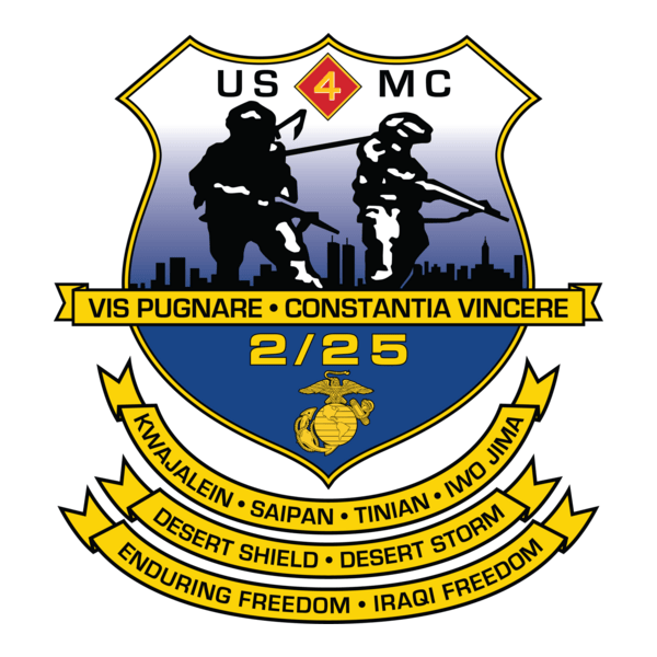 2nd Battalion 25th Marine Regiment USMCR Logo PNG Vector