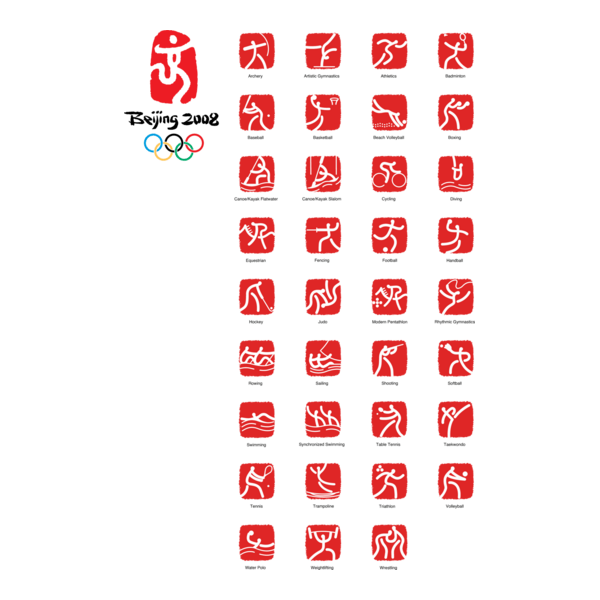 Beijing 2008 Logo PNG Vector