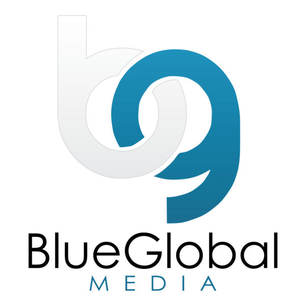Blue Global Media Logo PNG Vector