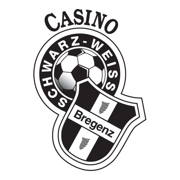 Casino Schwarz Weiss Bregenz Logo PNG Vector
