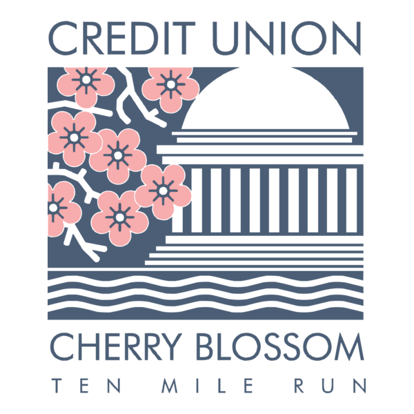 Cherry Blossom Ten Mile Run Credit Union Logo PNG Vector