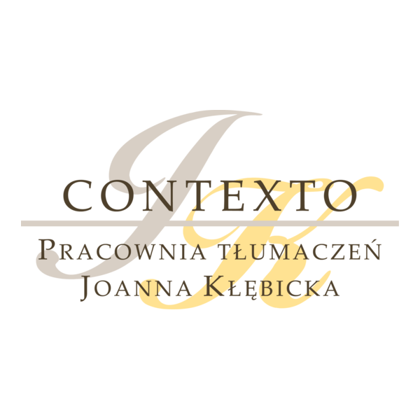 Contexto Pracownia Tłumaczeń Joanna Kłębicka Logo PNG Vector
