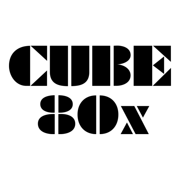 Cube 80X Logo PNG Vector
