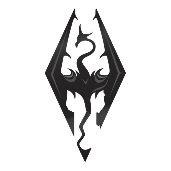 Elder Scrolls V Skyrim Logo PNG Vector