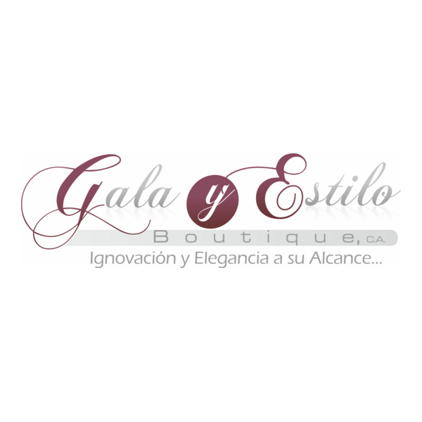 Gala y Estilo Boutique Logo PNG Vector