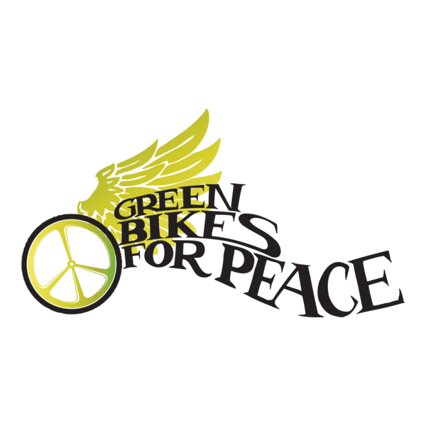 Green Bikes for Peace Logo PNG Vector