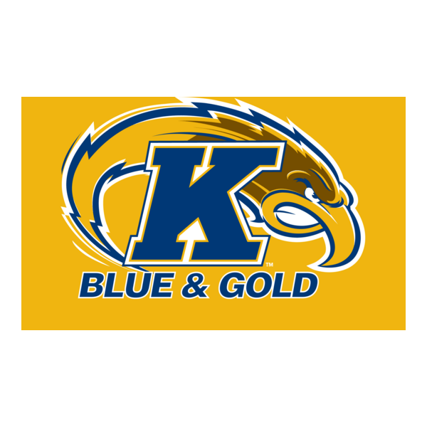 Kent State University Blue & Gold Logo PNG Vector