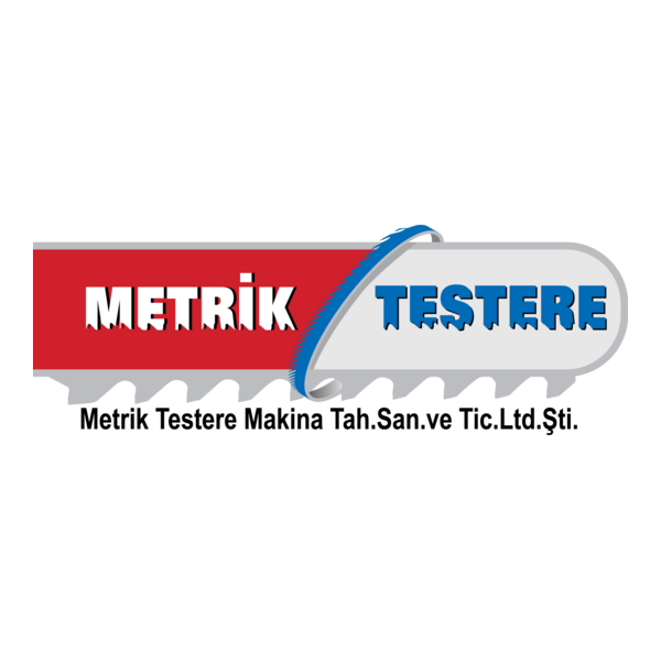 Metrik Testere Makina Logo PNG Vector