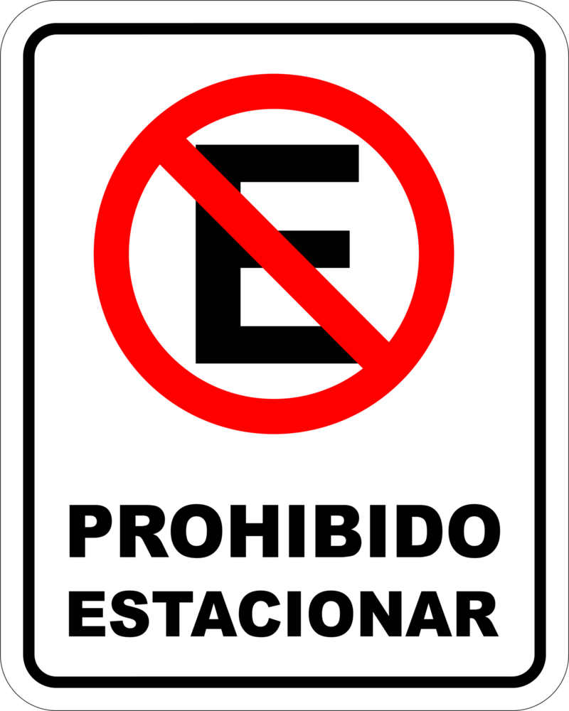 Prohibido Estacionar Logo PNG Vector